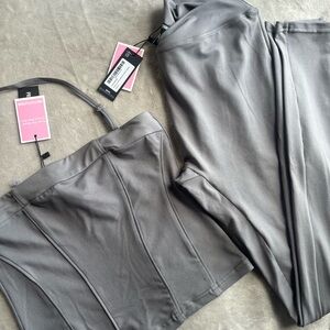 PLT- shape leggings and halter neck top